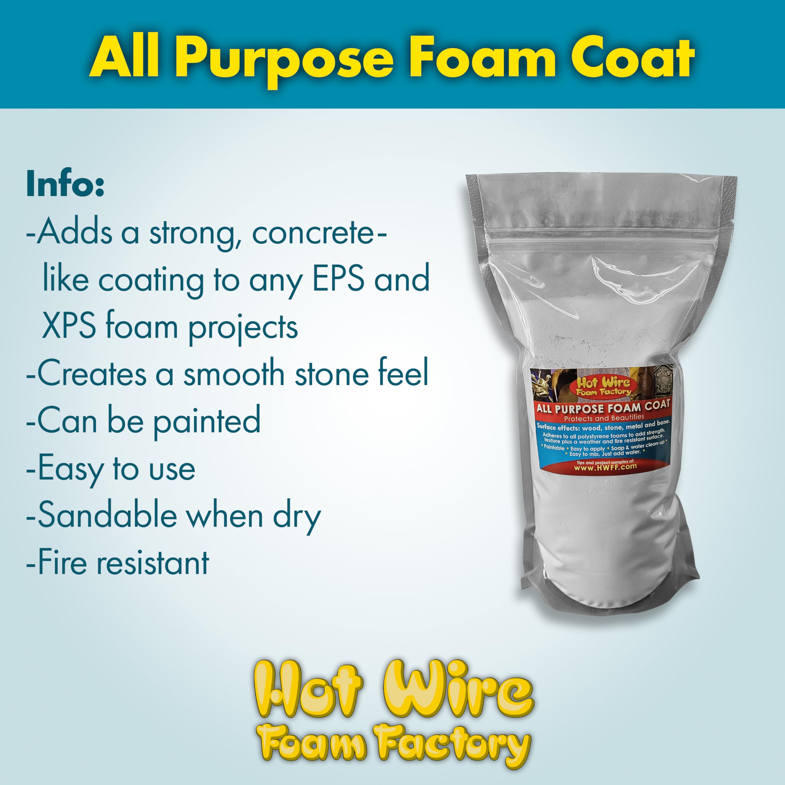 Foam Coating Hardener – All-Purpose Foam Coat System for EPS & XPS