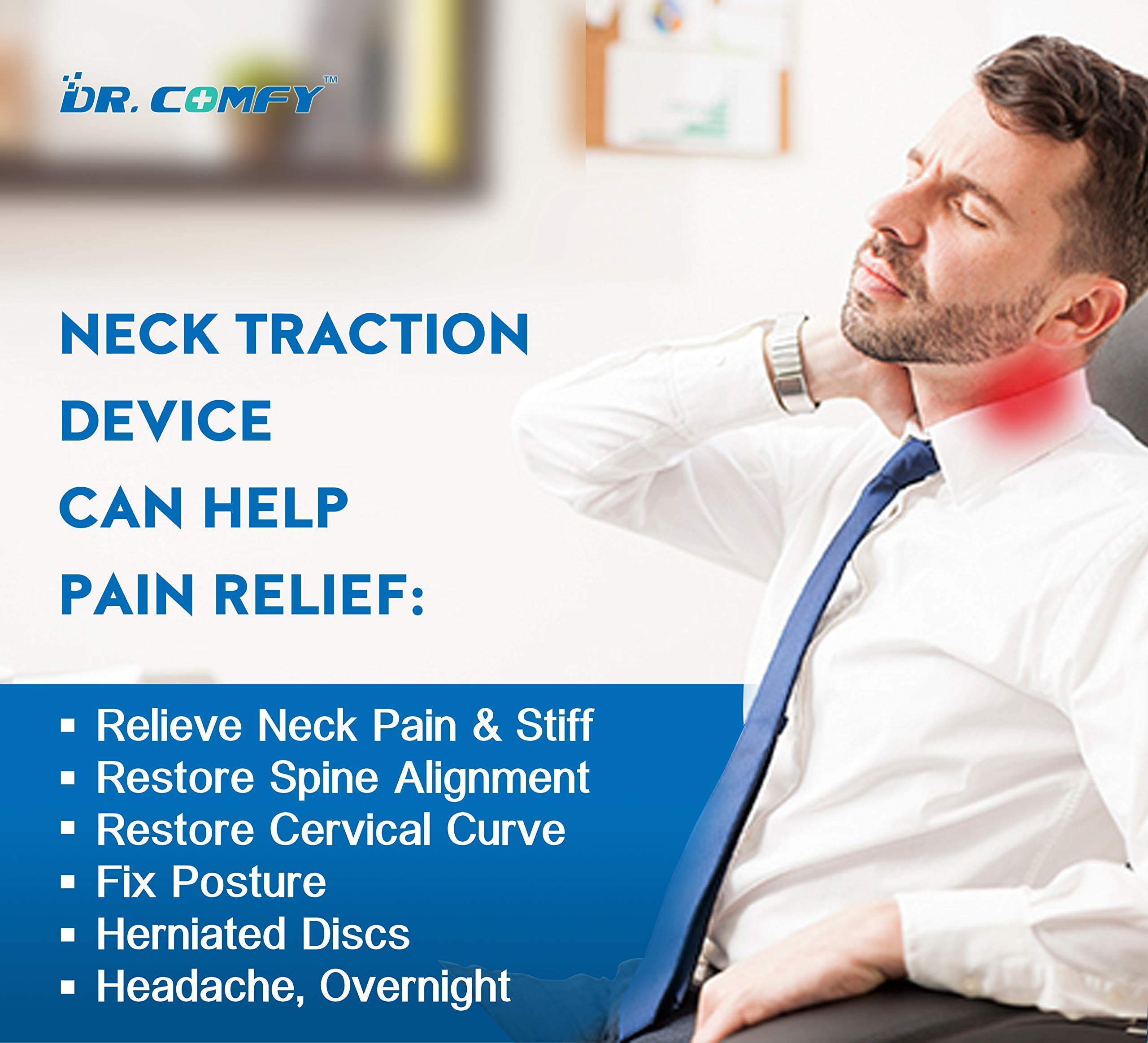 Cervical Neck Traction Device &Inflatable Adjustable Neck Stretcher
