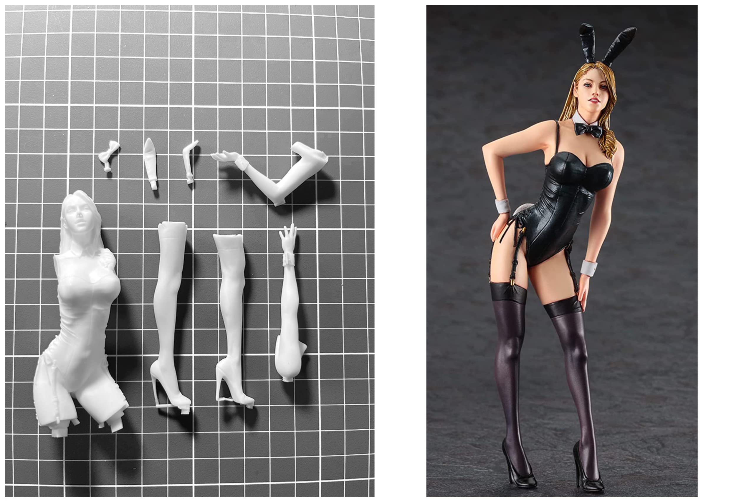 1/12 Fantasy Female Agent Warrior Resin Model Kit - Miniature Unassembled and Unpainted Parts (i92c-2)