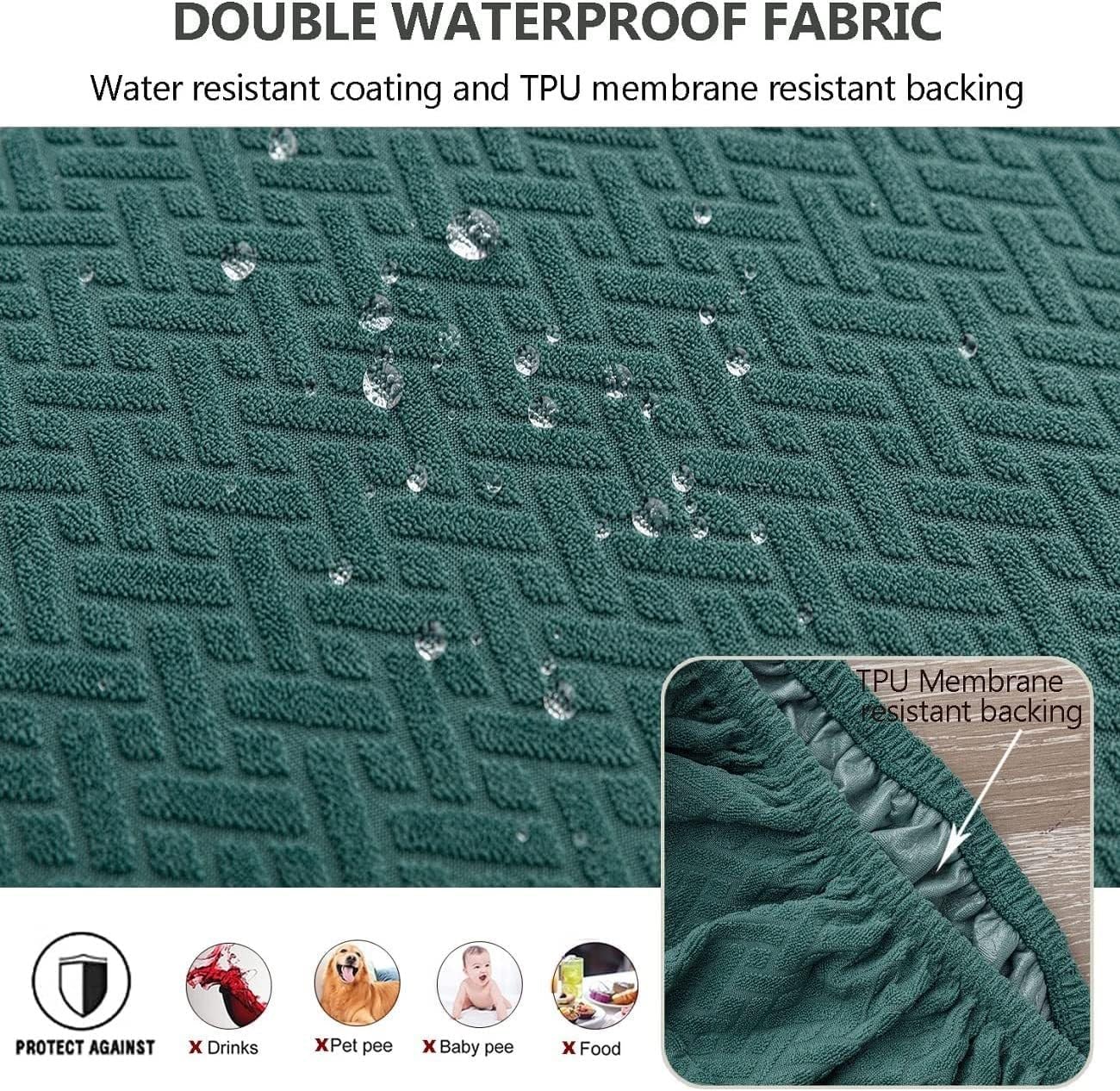 Waterproof Seat Covers for Dining Room Chairs Set of 2/4/6, Stretch Chair Seat Slipcovers Protector Chair Cushion Covers Removable and Washable Kitchen Dining Chair Covers ( Color : Navy blue , Size :