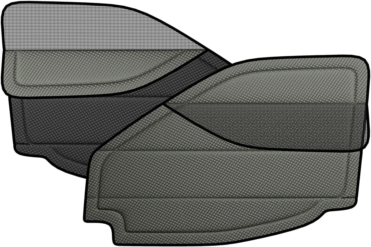 Extra-Thick Front Door Window Covers(Pair) for Ford Transit Medium/High Roof, 2015-2019, Magnetic Insulated Blackout Window Sunshade, Foldable Design, AllSeasonGuard Pro