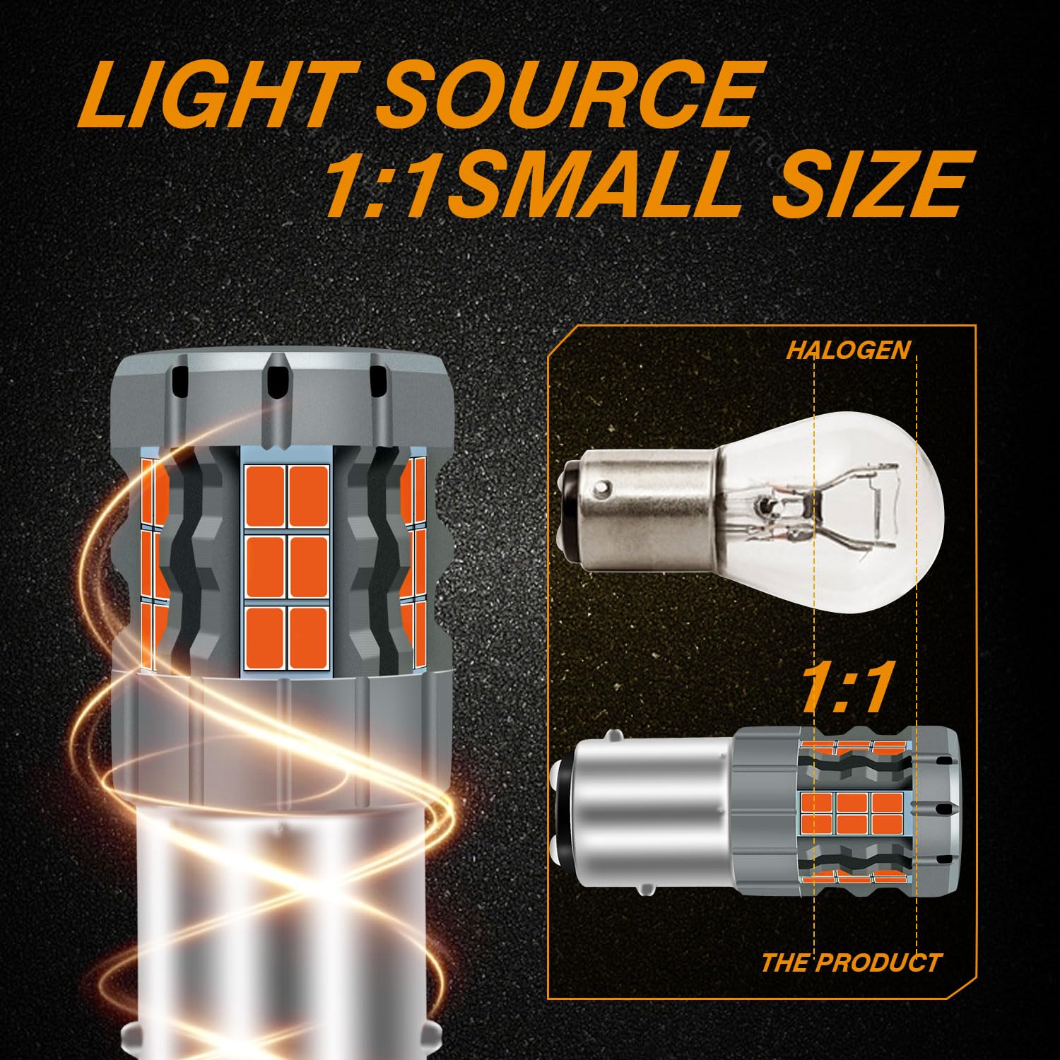 ALOPEE 2-Pack 1157 BAY15D 1016 1034 7528 2057 2357 Extreem Helder Amber/Geel LED Licht 12V-DC, AK-3014 39 SMD Vervangingslampen voor Achteruitrijlichten