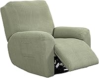 Vista 40 de Eco-Ancheng Fundas reclinables de 4 piezas, fundas para sillas reclinables, fundas elásticas para sofá reclinable, fundas ajustables
