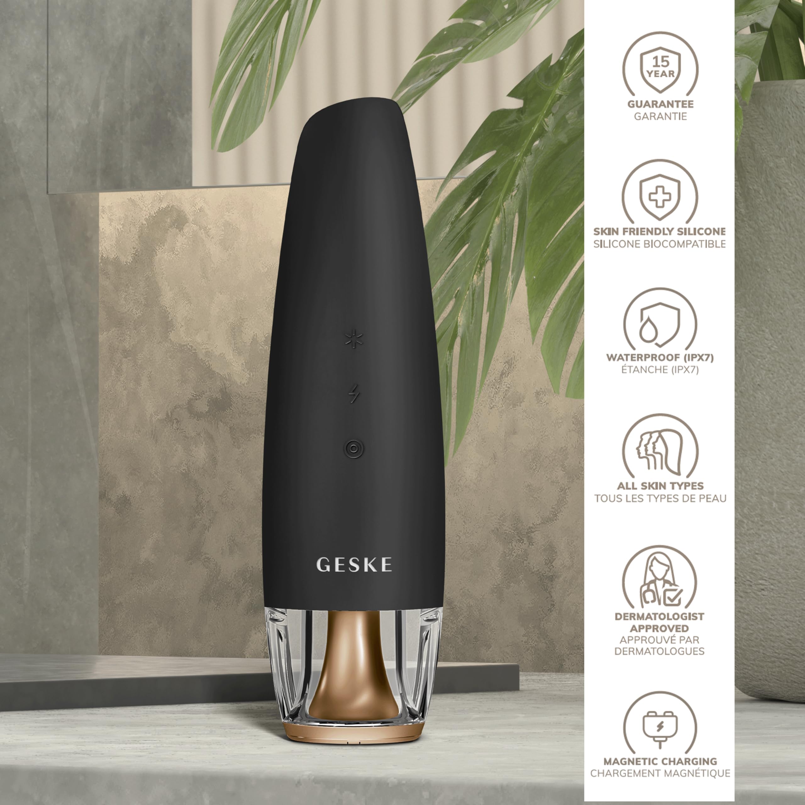 GESKE SmartAppGuided™ Anti-Aging Skin Renewer | 9 in 1 | Fortschrittliches Anti-Aging | MicroCurrent Facelift | Radiofrequenz Hautstraffung | Hauterneuerung mit Vollspektrum-LED-Licht