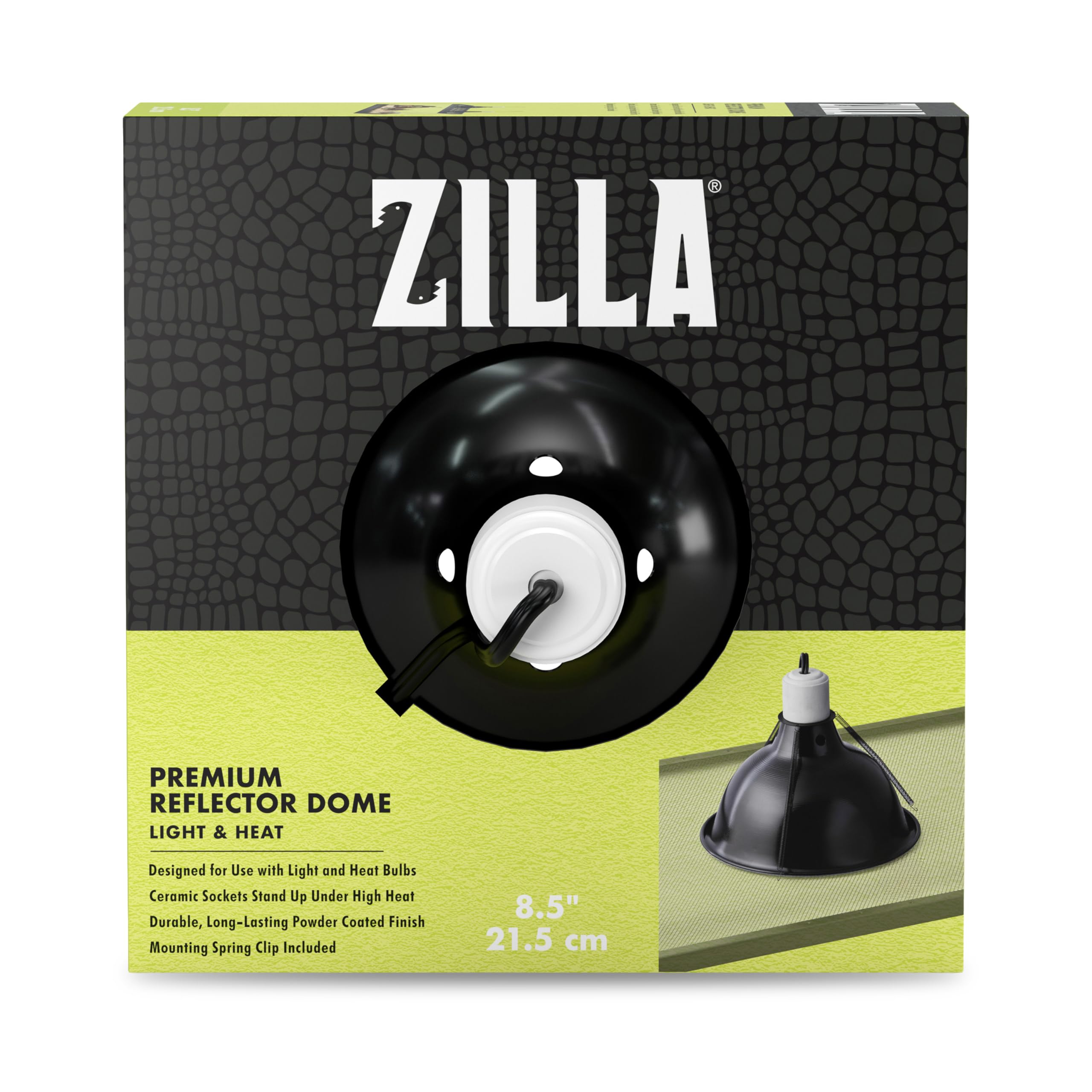 Zilla Premium Reflector Dome 8.5 inch black