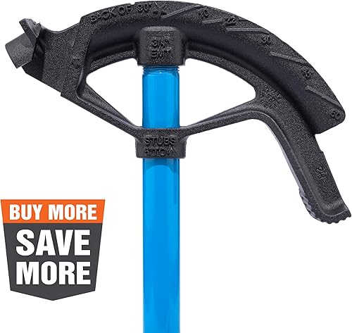 Miniatura 34 de IDEAL Electrical 74-026 Dobladora de hierro dúctil – Dobladora de tubos de metal de conducto con mango para tubos EMT de 1/2 pulgada, dobladoras