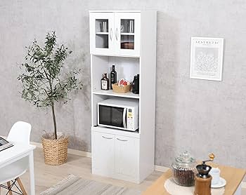 Amazon｜不二貿易 ハイキッチンボード 幅59×奥行39.8×高さ180cm