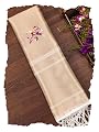 DEVANGI Women's Woven Banarasi Silk Dupatta/Chunni For Women, Floral Print 1 Meter Wide and 2.3 Meter Length Printed Des