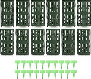 Lilu Living 12 Pack Tree Guard - Tree Trunk Protectors - Garden or Yard - Adjustable - Height and Diameter Can be Increase...