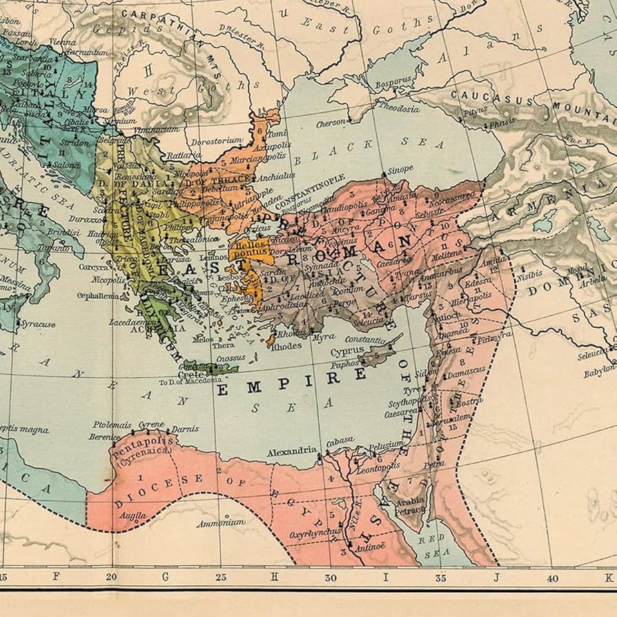 Amazon.co.jp: Hotdogger 古代ローマ地図 ポスター (A1+ポスター