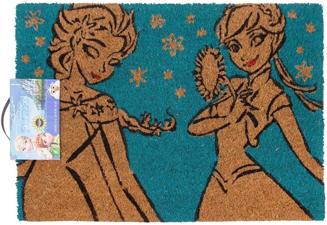 Disney Frozen Anna and Elsa Door Mat | Official Merchandise | Home Accessories