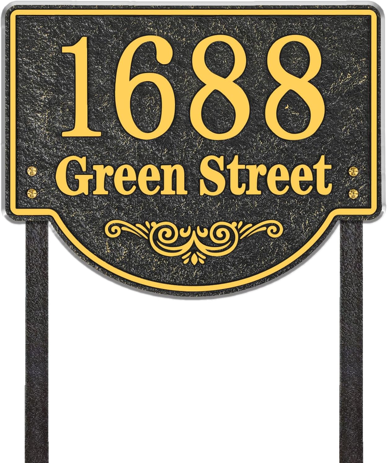 Personalized Address Sign LAWN MOUNTED Large Options
