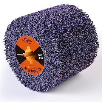 Abrasive Drawing Wheel 36 Grit Surface Conditioning Tool | 120x100x19mm Polishing Burnishing Wheel, Ceramic, for Metal Copper and Aluminium Surface Polishing