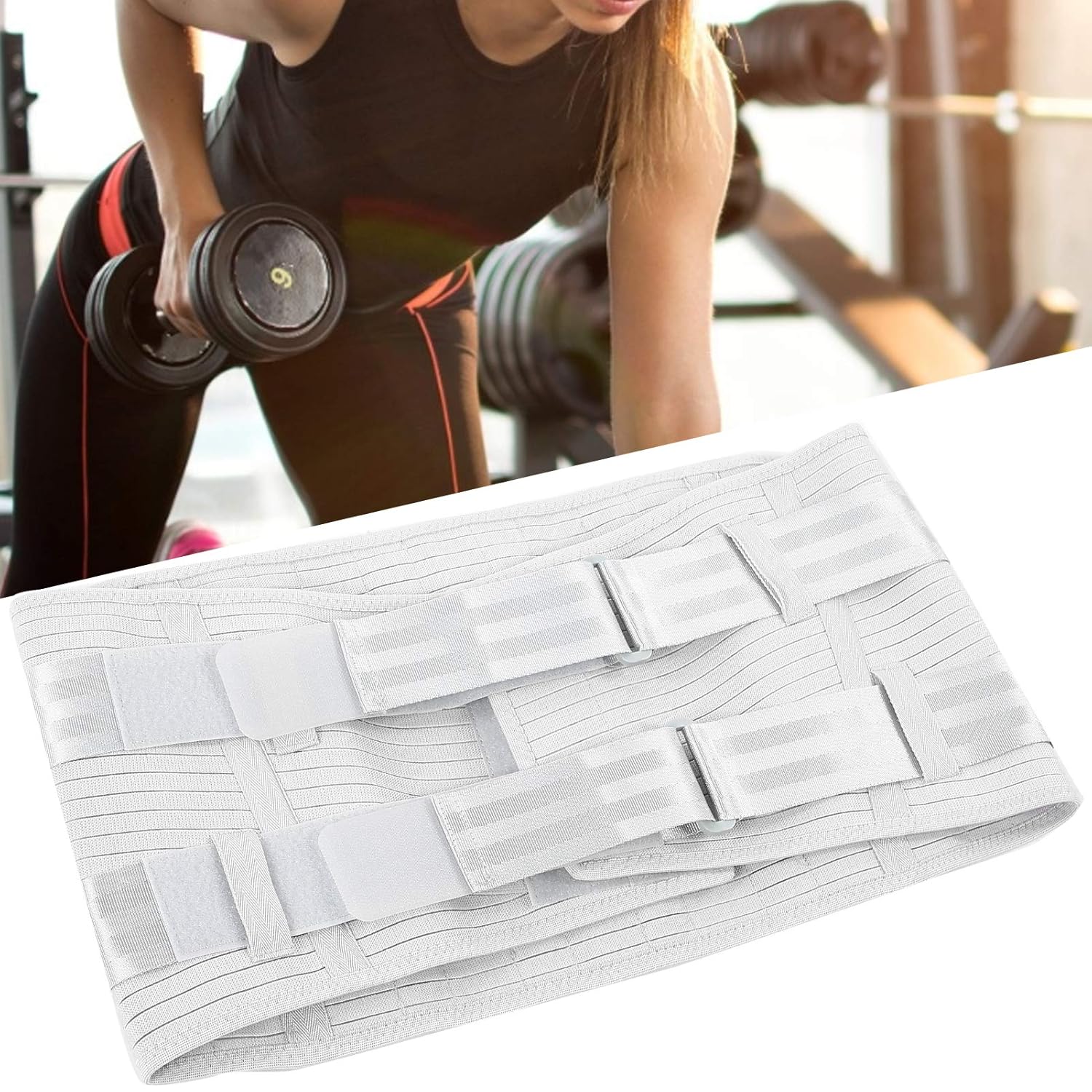 Back Brace, Light Back Support with Double Adjustable Straps for People
