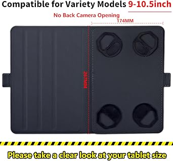 Case for Walmart Onn 10.1 Tablet Gen 3 2022 Model 100071485,PU Leather 360 Degree Rotatable Kickstand Tablet Cover with Magnetic Closure for All 9 - 10.5 Tablet,Golden Rose