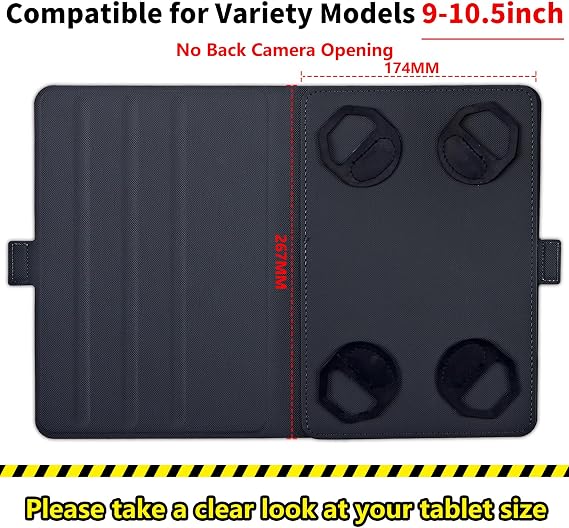 Case for Walmart Onn 10.1 Tablet Gen 3 2022 Model 100071485,PU Leather 360 Degree Rotatable Kickstand Tablet Cover with Magnetic Closure for All 9 - 10.5 Tablet,Golden Rose