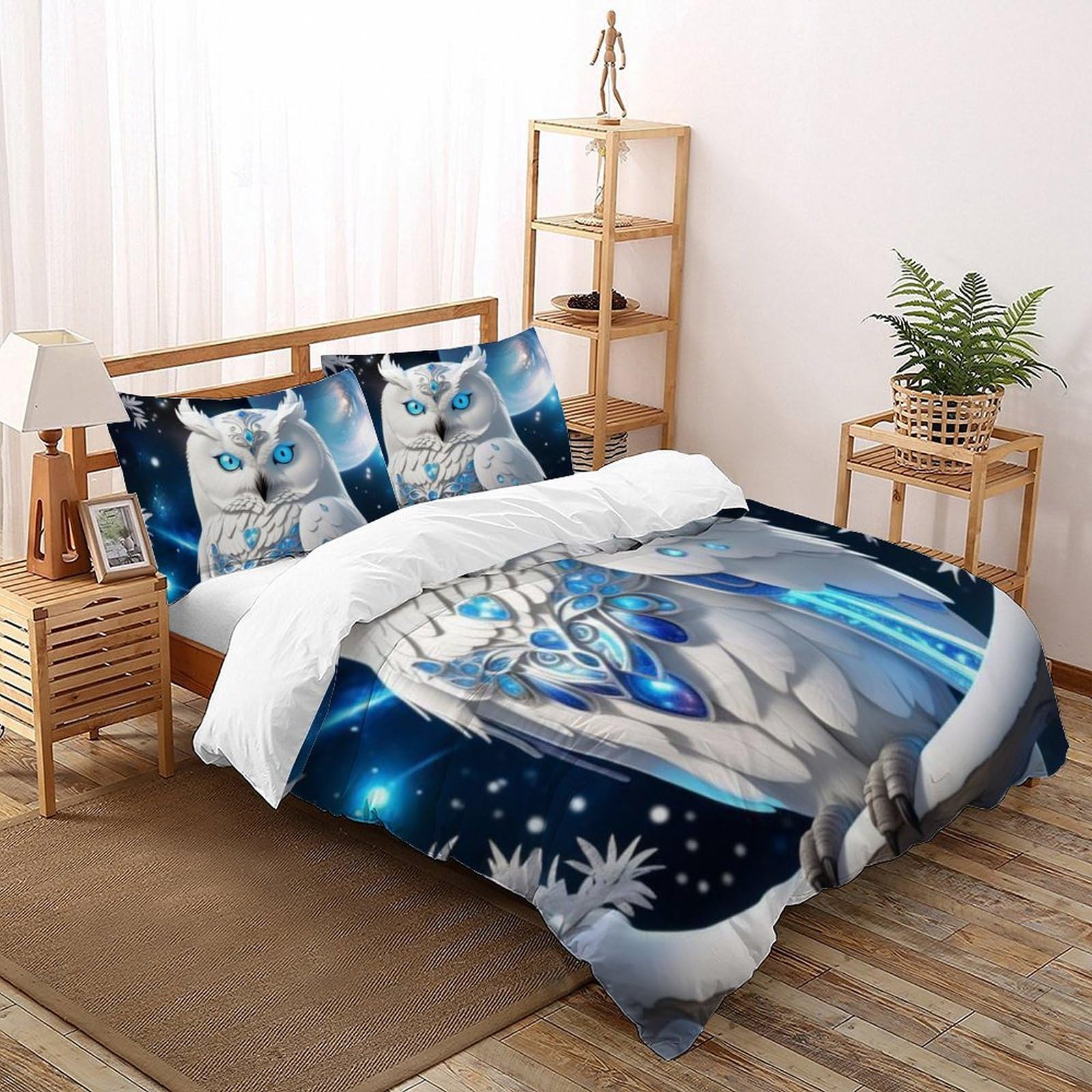 Parure de lit 3D en coton et microfibre pour un confort de sommeil supérieur