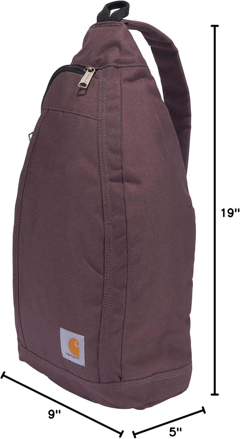 Carhartt Sling Bag, Sling Crossbody Backpack with Side Release Buckle & Tablet Sleeve, Wine - Image 8