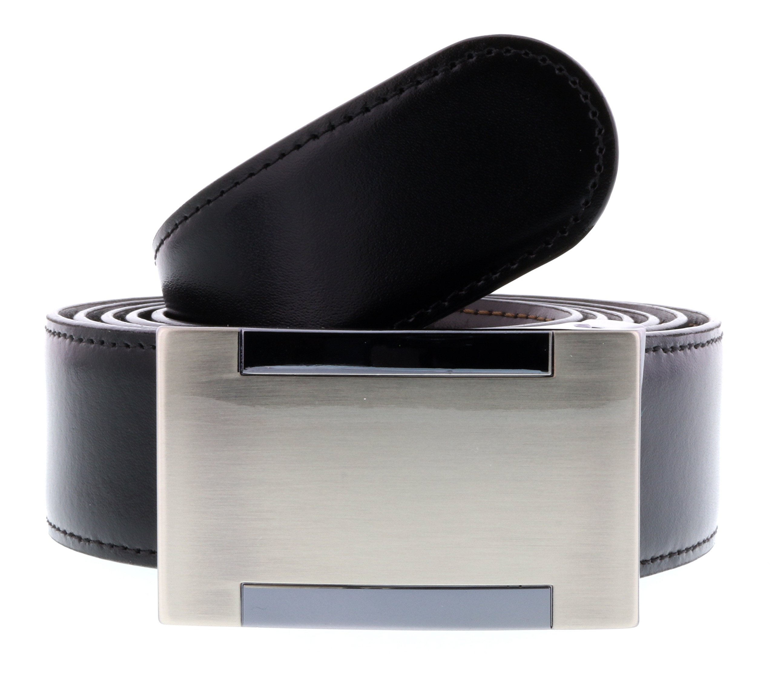 HS Collection HSB 9001 Black/Brown Reversible/Adjustable Mens Belt for mens