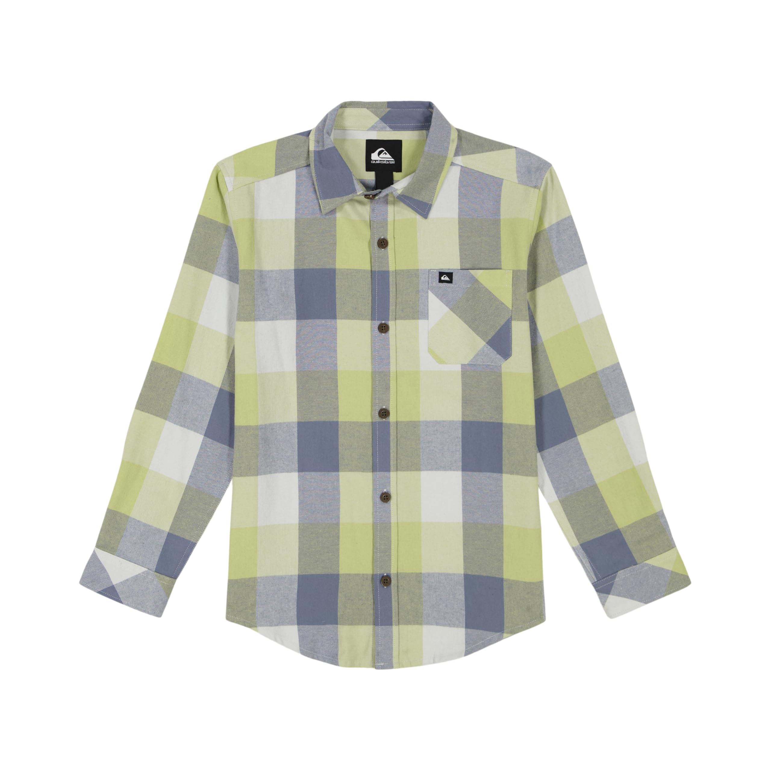 Quiksilver Boys' Long Sleeve Button Down Flannel Shirt