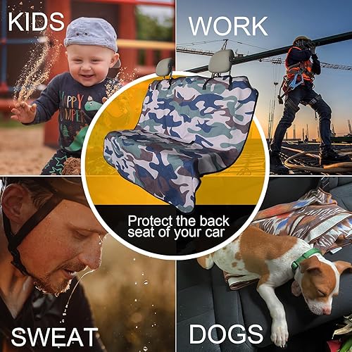 Miniatura 304 de Funda protectora de asiento de automóvil, para asientos delanteros, para entrenamiento de gimnasio, correr, nadar, playa y senderismo, impermeable