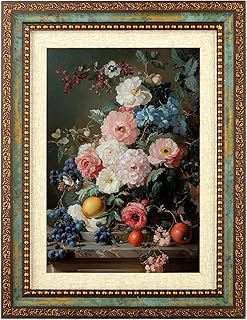 7x5 Vintage Photo Picture Frames, Antique Green Picture Frame Standing o...