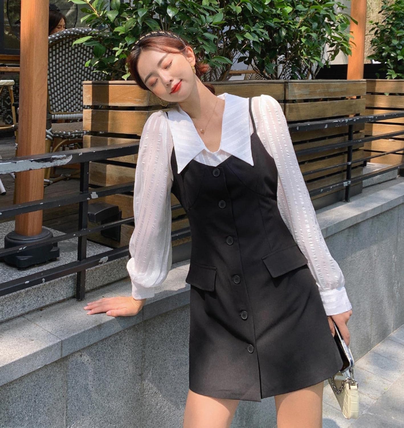 Women's Korean Style Slim-Fit and Gentle A-Line Dress : Amazon.se: Fashion
