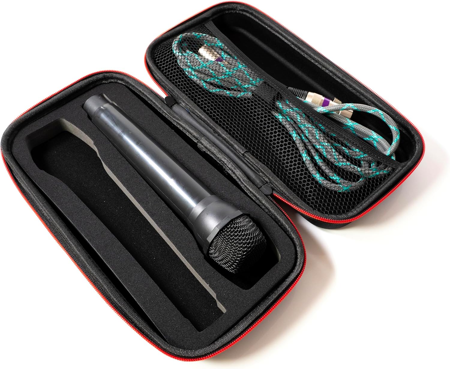 Fabricko Dual Wireless Microphone Travel Case, Hard EVA