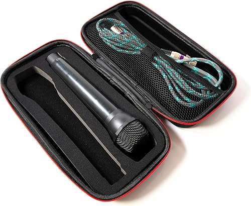 Fabricko - Funda de viaje para micrófono inalámbrico dual, funda rígida de EVA, protectora, a prueba de golpes, impermeable para exteriores