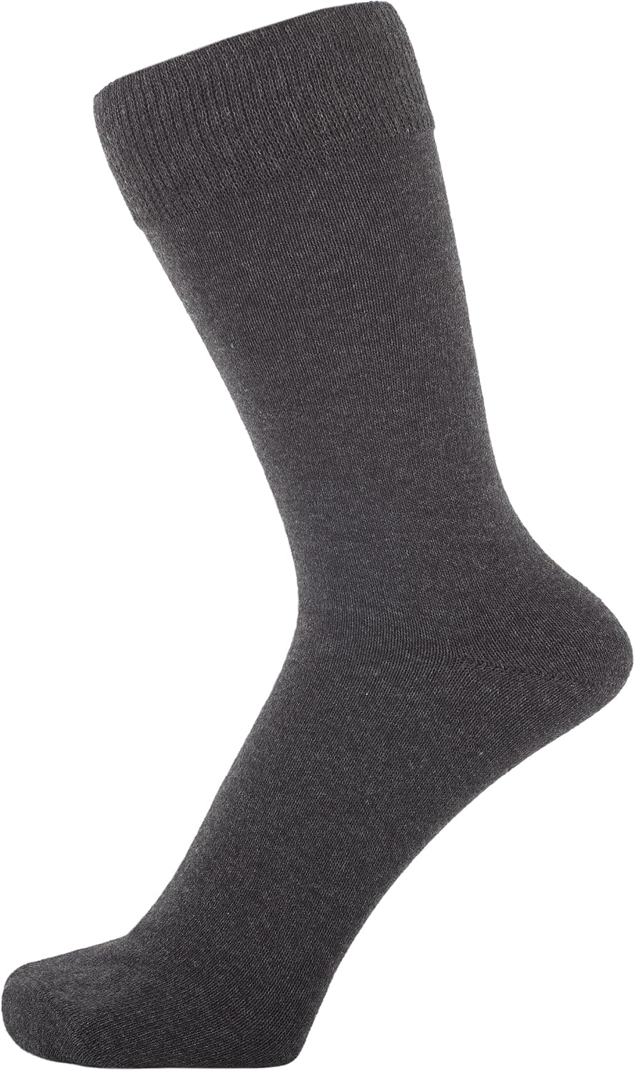 ZAKIRA Cotton Rich Crew Socks for Men & Women, 10 Pairs