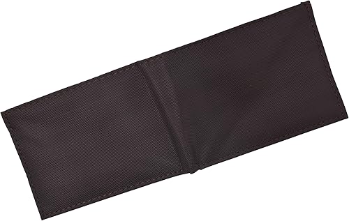 Miniatura 6 de Billetera plegable clásica de nailon para hombre en colores Billeteras delgadas para niños, Marrón