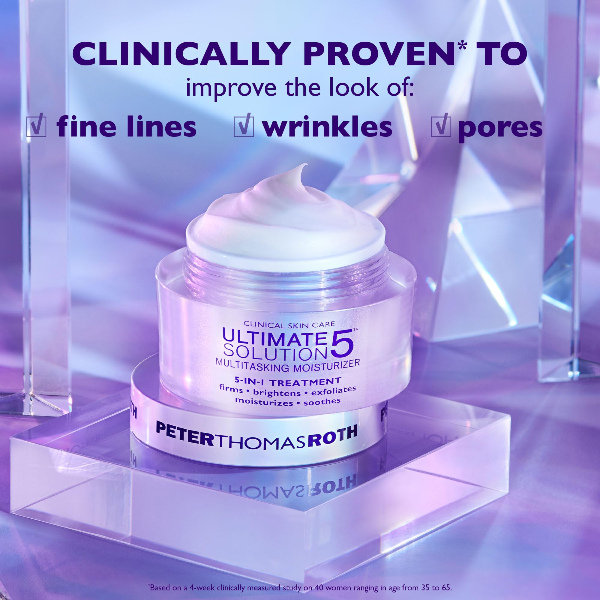 Peter Thomas Roth - Ultimate Solution 5 Multitasking Moisturizer 50ml – Anti-Aging Gesichtscreme mit Vitamin C, Peptiden, AHA, Hyaluronsäure & Kollagen – 5-in-1 Pflege für strahlende Haut