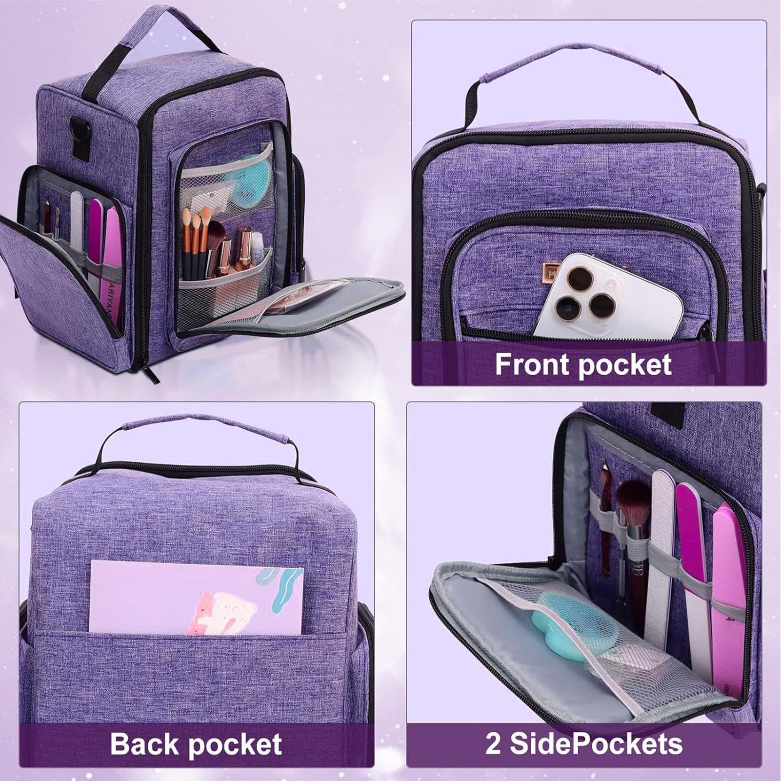 Estuche para Esmalte de uñas, Organizador de Almacenamiento de Esmalte de | Estuche De Viaje portátil organizador de esmalte de uñas, organizador de alm