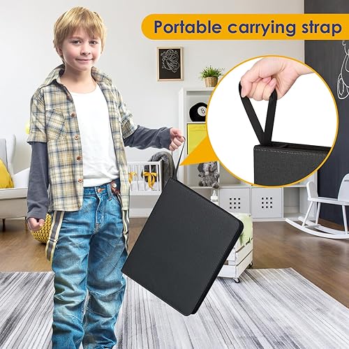 Miniatura 6 de Carpeta de 900 bolsillos para tarjetas, álbum de exhibición para tarjetas de intercambio, carpeta con cremallera y cubierta de PU para tarjetas,