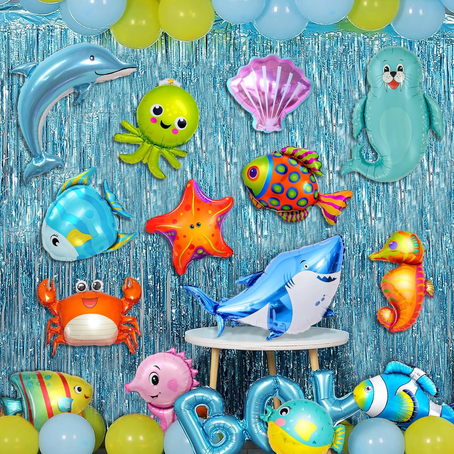 Aazon.co: Under The Sea Birthday Decorations, 30Pcs Ocean Theed