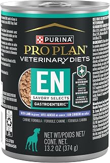 Pro Plan Veterinary Diets Purina EN Savory Selects Gastroenteric with Lamb in Gravy Canine Formula Gastrointestinal Dog Food - (Pack of 12) 13.3 oz. Cans