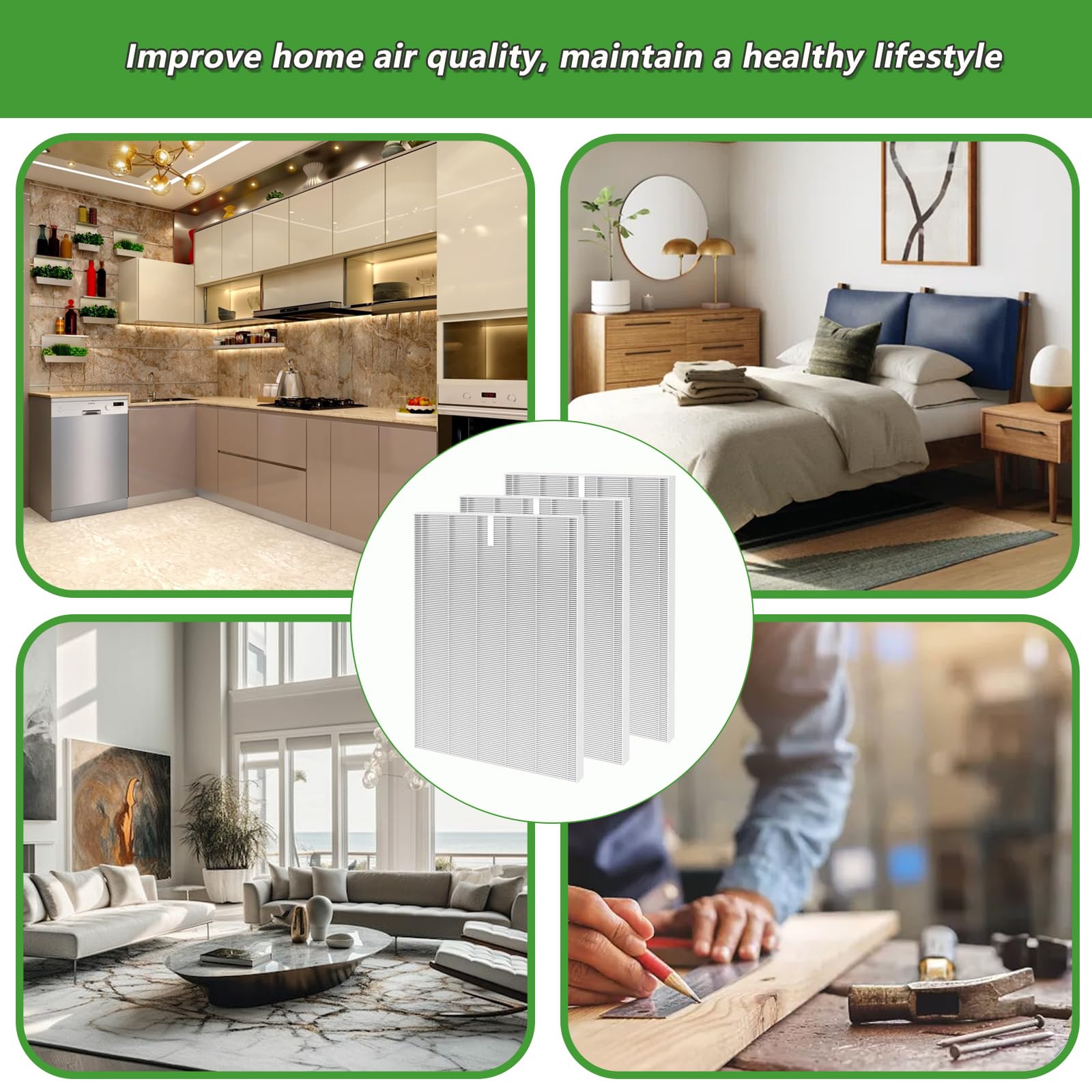 HR900 - Filtro de repuesto compatible con Winix HR900 Ultimate Pet Air Purifier, H13 True Hepa Fil ter número de pieza 1712-0093-00 FilterT (paquete de 3 HEPA)