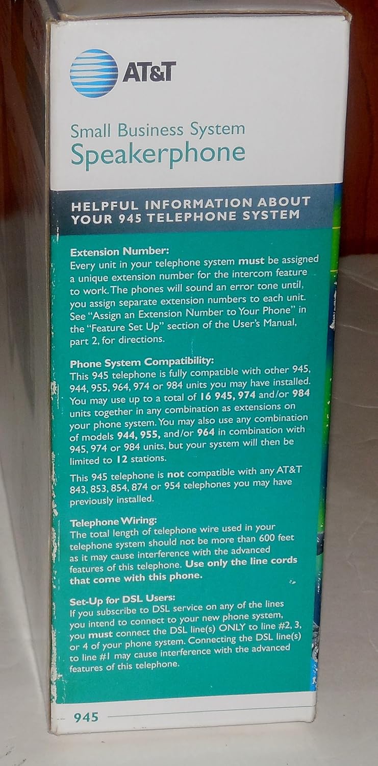 AT&T 945 4-Line Speakerphone with Intercom