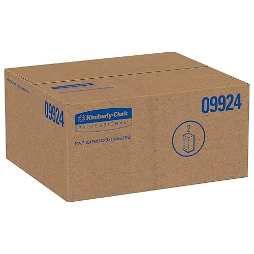 Miniatura 6 de Kleenex Stainless Steel Countertop Box Towel Cover (09924), for Kleenex POP-UP Box Hand Towels, 2 per Case