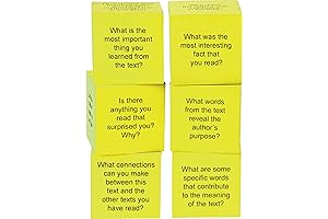 Teacher Created Resources Foam Nonfiction Comprehension Cubes