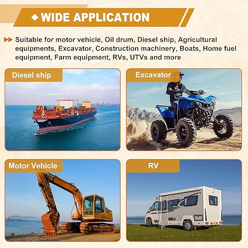 Miniatura 8 de USTAR Bomba de combustible eléctrica de 110 GPH de 14 PSI Sustituye 12-802-1 Uso Multifuncional Fácil de Instalar Confiable (110 GPH)