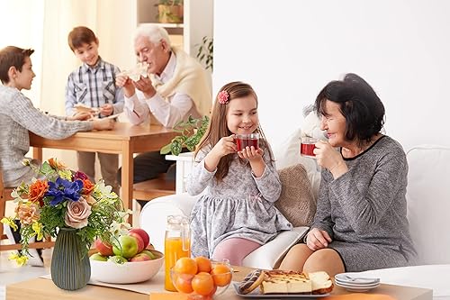 Miniatura 8 de Flores artificiales artificiales en jarrón, arreglo floral de seda, centro de mesa artificial para comedor, decoración del hogar, regalo del día de