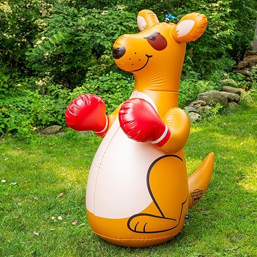 Miniatura 2 de BigMouth Inc. - Aspersor Dino Boxer, divertido juego de agua de verano y juguete de salpicaduras para niños, 5 pies de alto