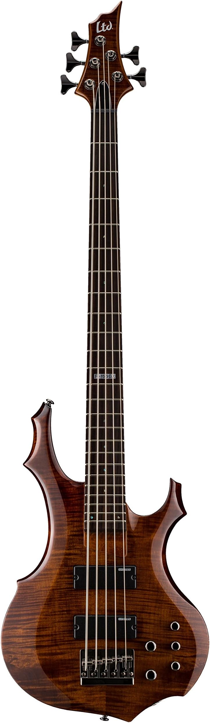 ESP LTD F-155DX 5-String Bass (Walnut Brown)