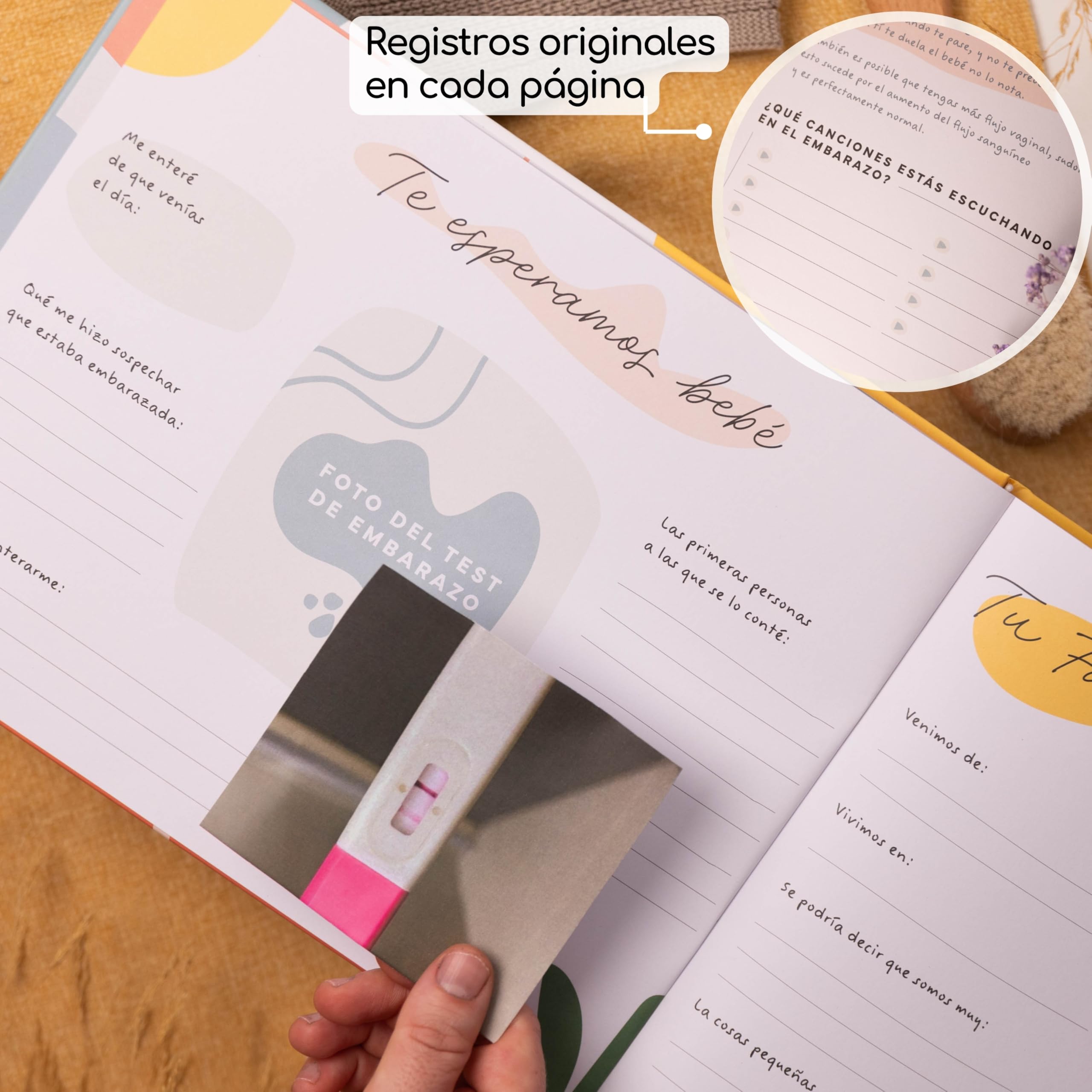 Diario e Albumm di gravidanza 9 mesi - Il mio diario di gravidanza, la nostra storia - regalo per future mamme - libro di gravidanza per salvare foto e ricordi - include pagine con adesivi