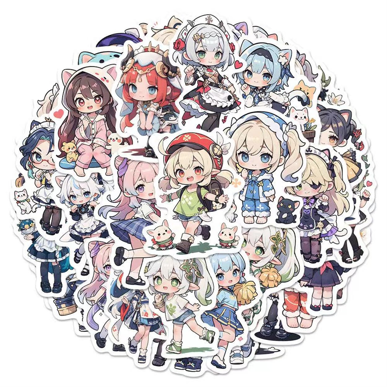 Amazon.co.jp: 原神 キャラクター シール 手帳シール かわいい シール 