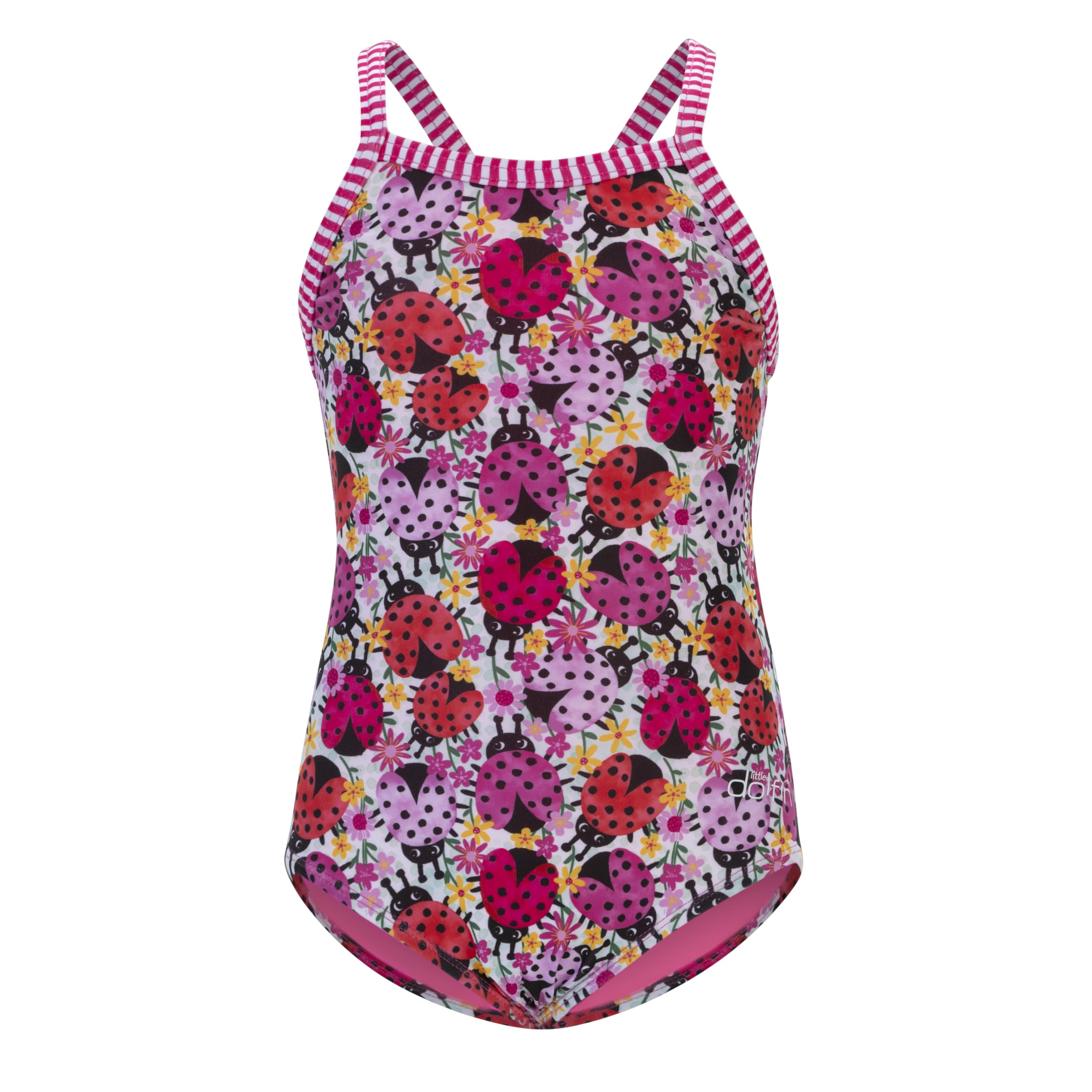 Dolfin Little Girls One Piece Swimsuit for Little Girls and Toddlers