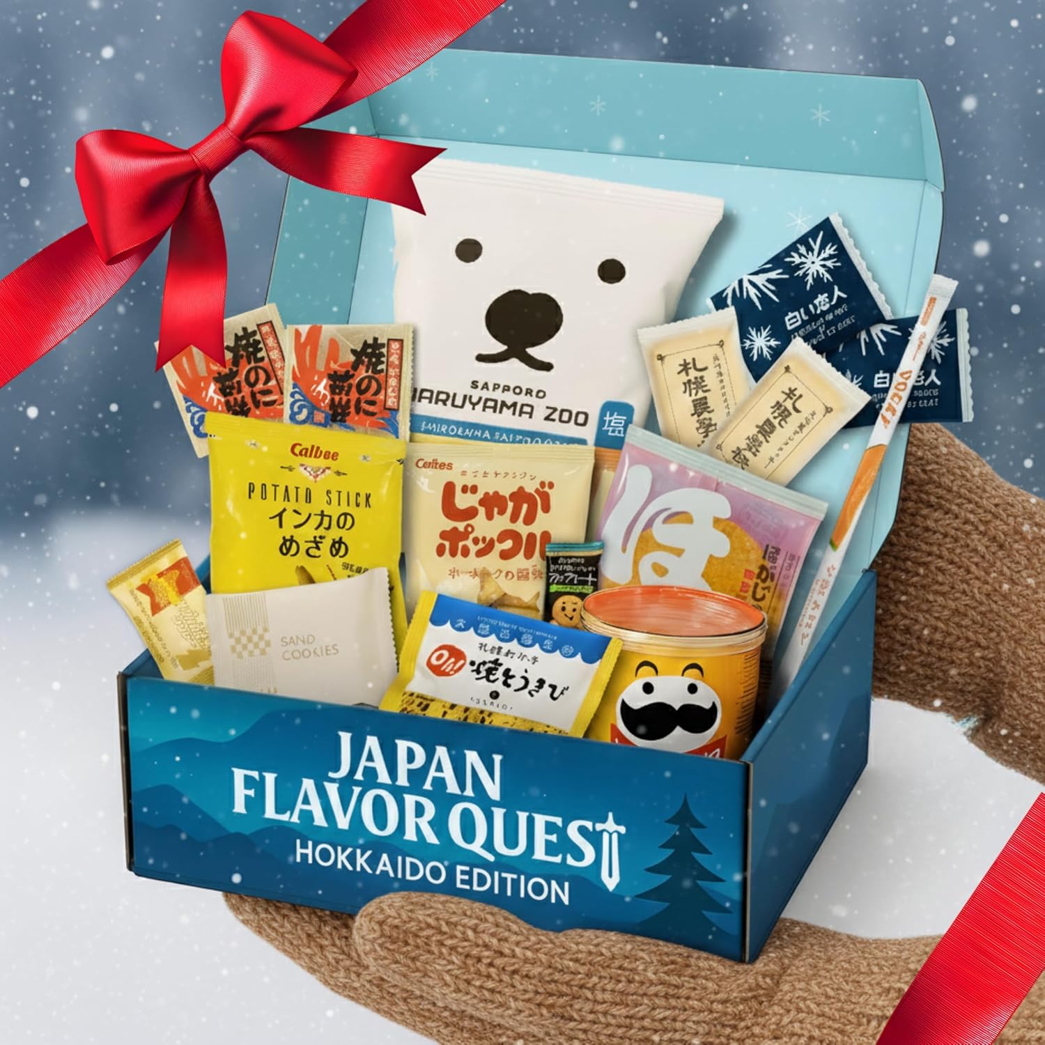 Hokkaido Snack Box – Japanese Snacks Variety Pack with Authentic Candy, Chocolate, Cookies & Savory Treats from Hokkaido Japan | Premium Food Gift Set Snack Lovers by Japan Flavor Quest