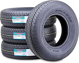 ROCKMAN Trailer Tire ST215/75R14 8-Ply Load Range D 108M Steel Belted Radial 11171, Set4