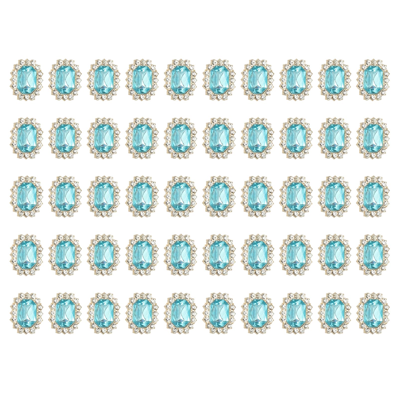 Strass bleu lac foncé PATIKIL avec base dorée résistante pour customisation textile